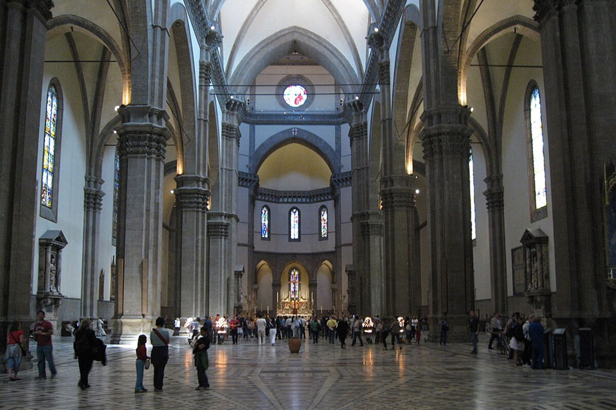 Вид изнутри собора Санта Мария Дель Фьоре